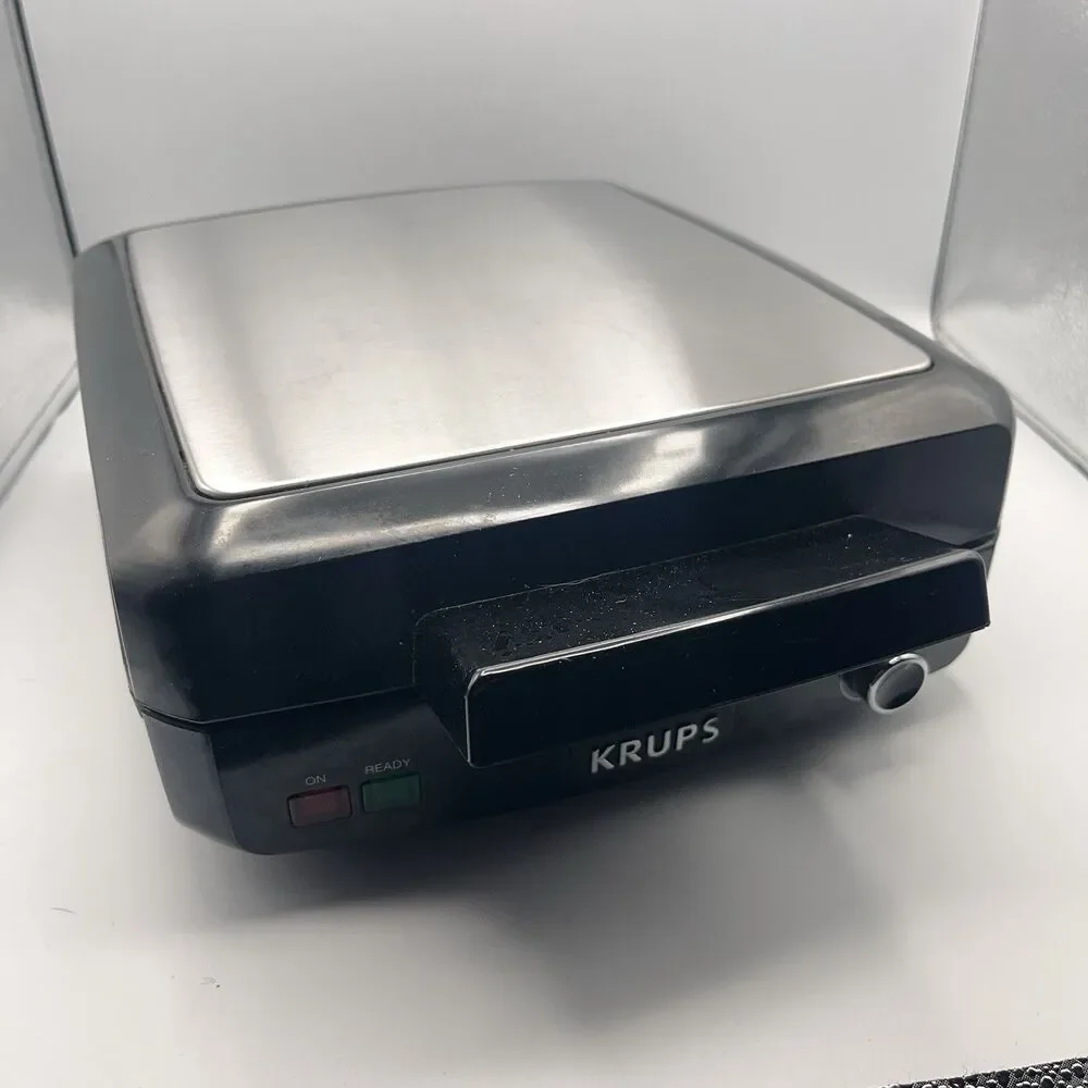 KRUPS Belgian Waffle Maker: Stainless Steel, Clean Plates -Tested